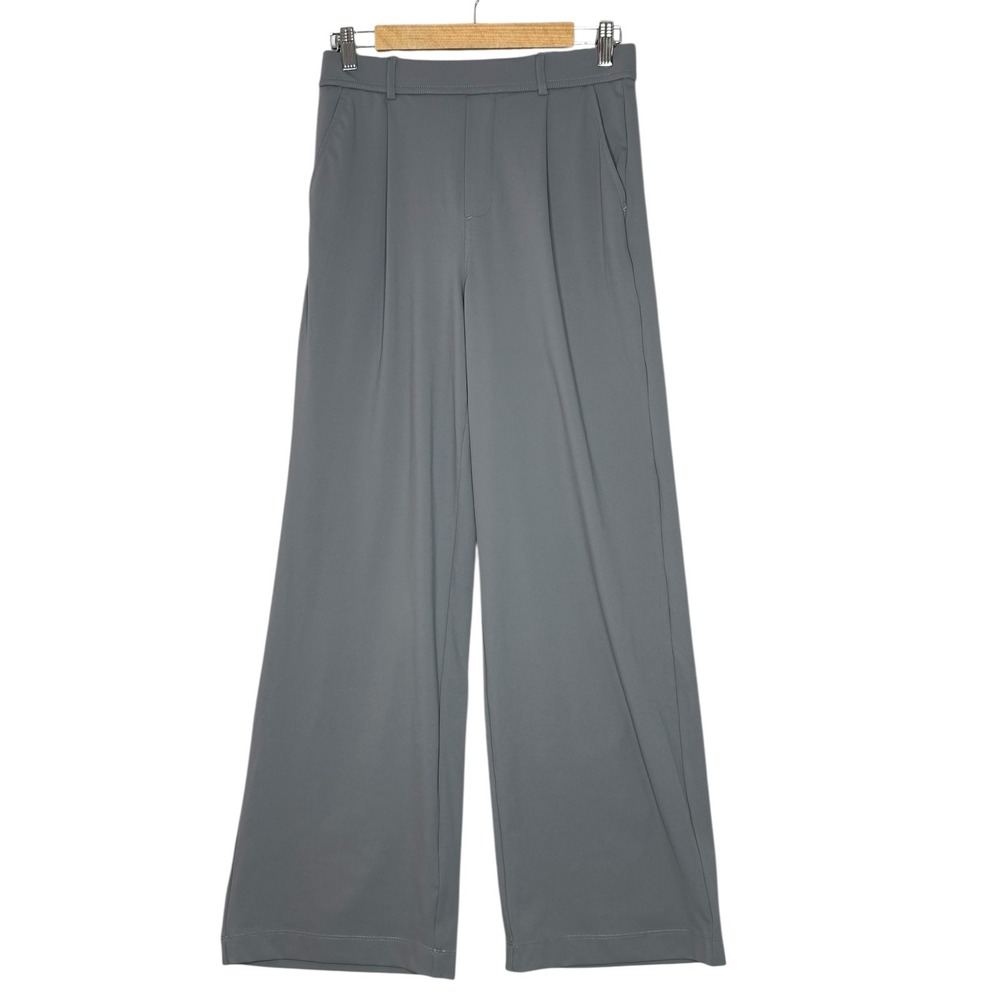 Halara Womens‎ Flex Daystretch Straight Leg Work Pants Small High Waisted Gray